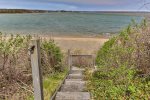 Stairs to Priscilla`s landing and walking distance to Nauset Beach